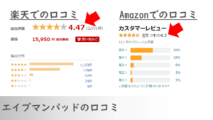 エイプマンパッドの口コミ
